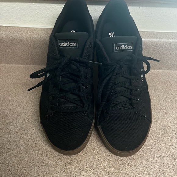 adidas Men's Black Sneakers with Brown Sole - Picture 2 of 4